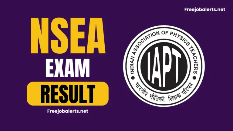 IAPT NSEA Result 2025-26 Merit List