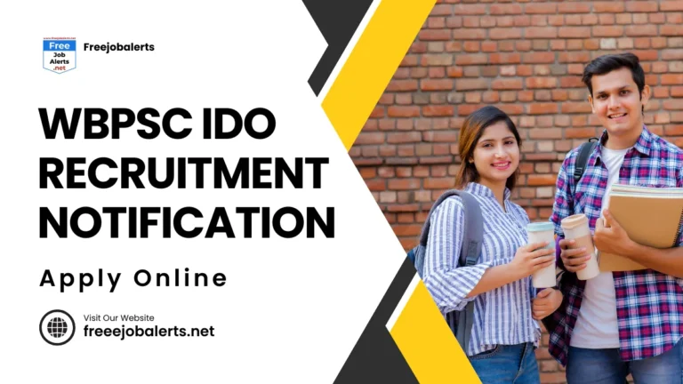 WBPSC IDO Recruitment 2025 Notification