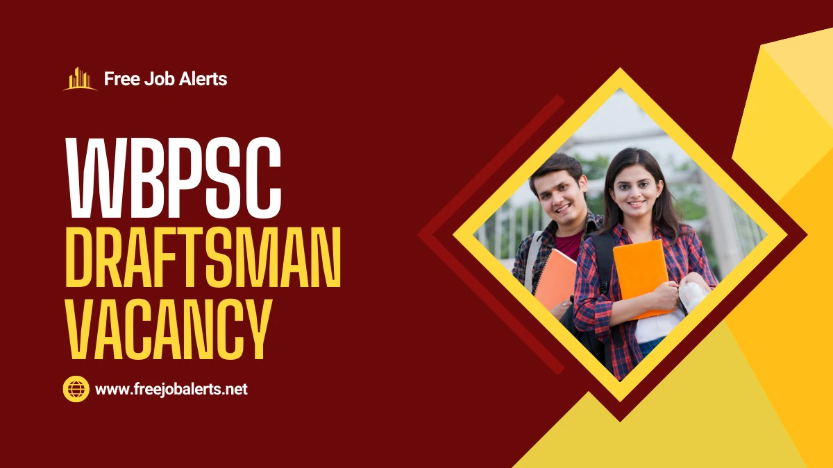 WBPSC Draftsman Recruitment 2025 Notification