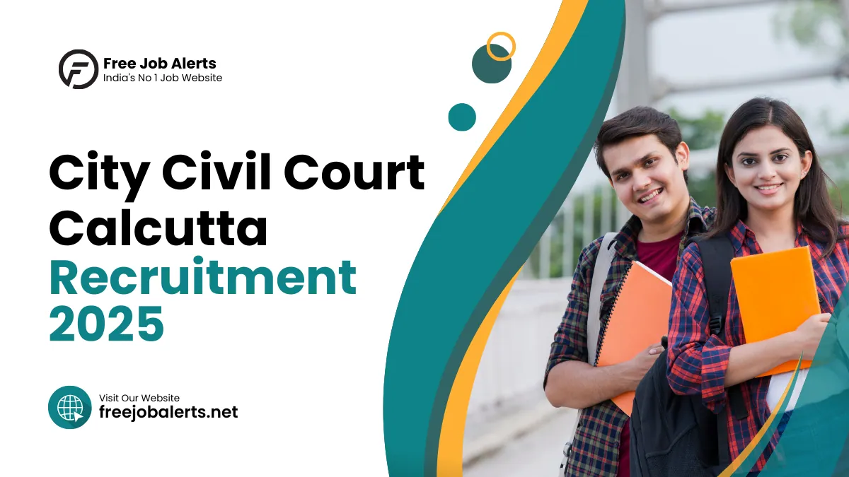 City Civil Court Calcutta Recruitment 2025 Notification